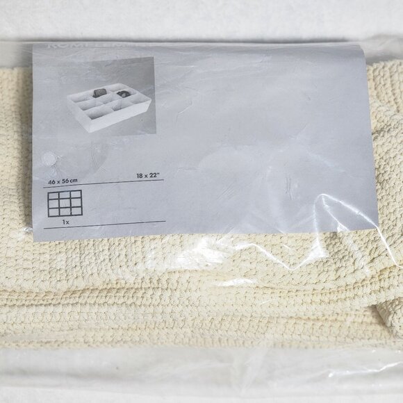IKEA Komplement Drawer Organizer Ivory Crochet 9-Compartments Storage #0825255B - Picture 4 of 8